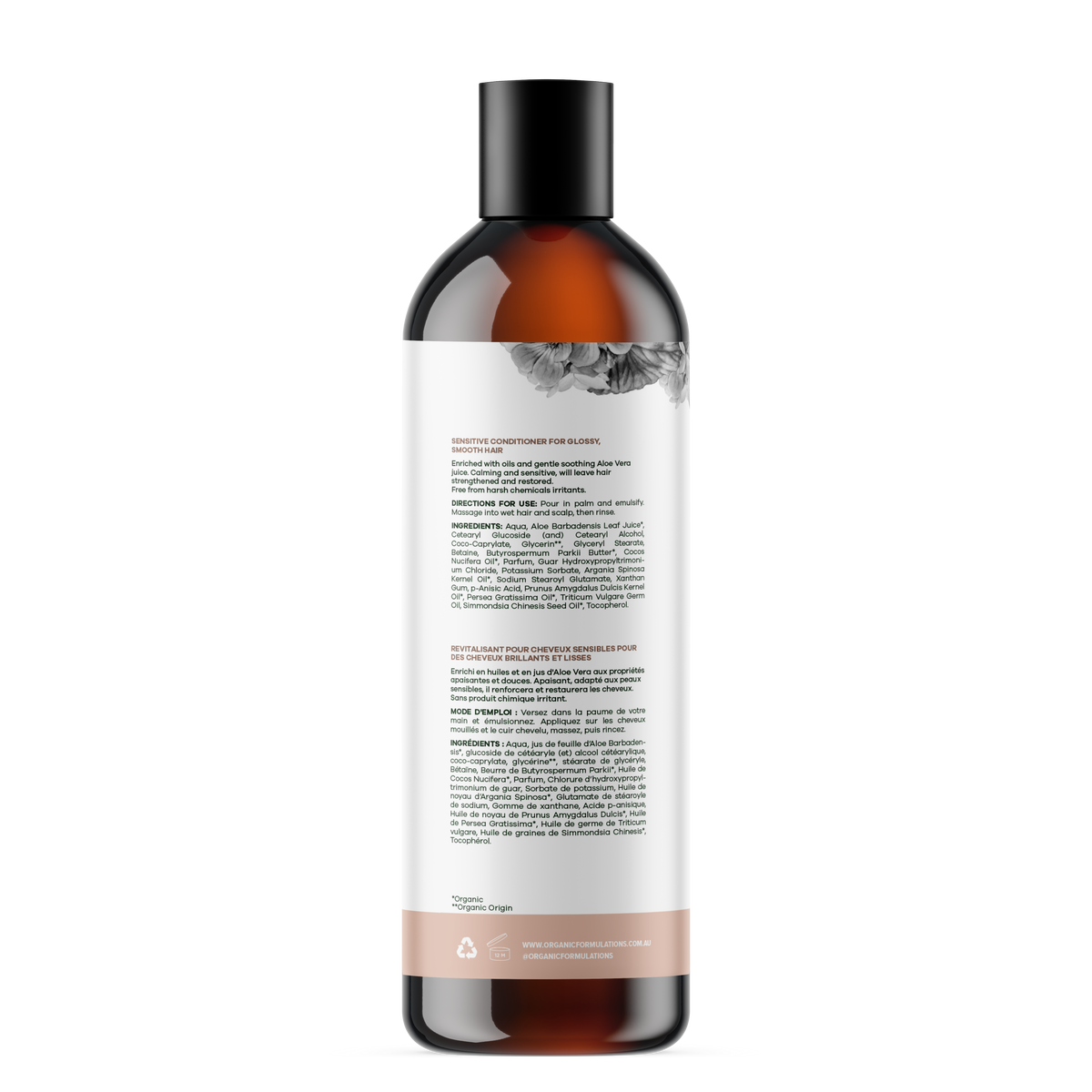 Organic Formulations Sensitive Conditioner 500ml – For Sensitive Scalp
