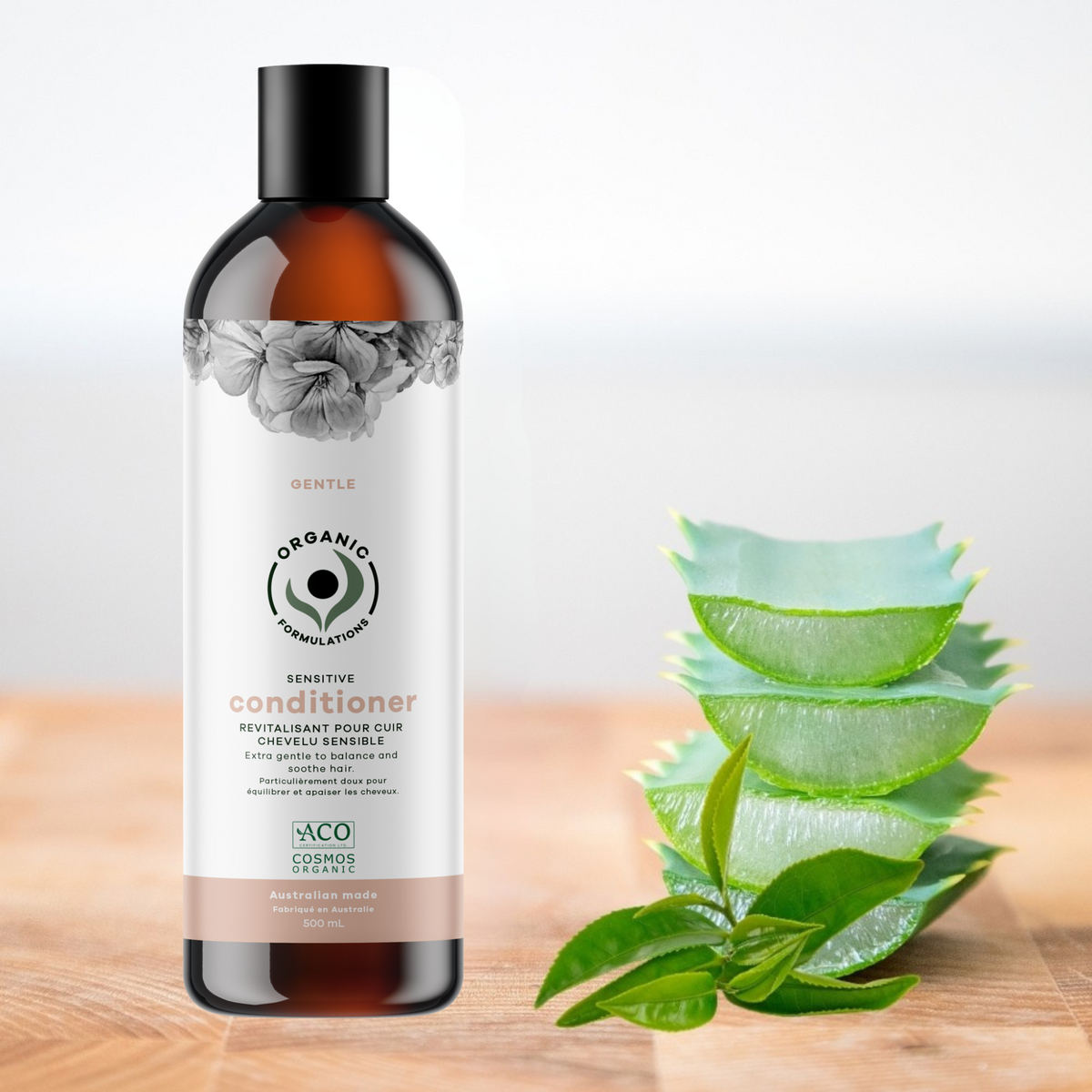 Organic Formulations Sensitive Conditioner 500ml – For Sensitive Scalp