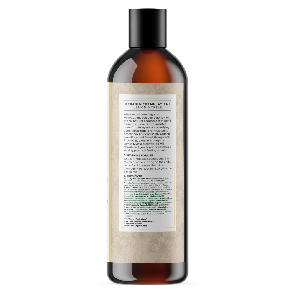 Lemon Myrtle Conditioner cleanses & nourishes oily hair