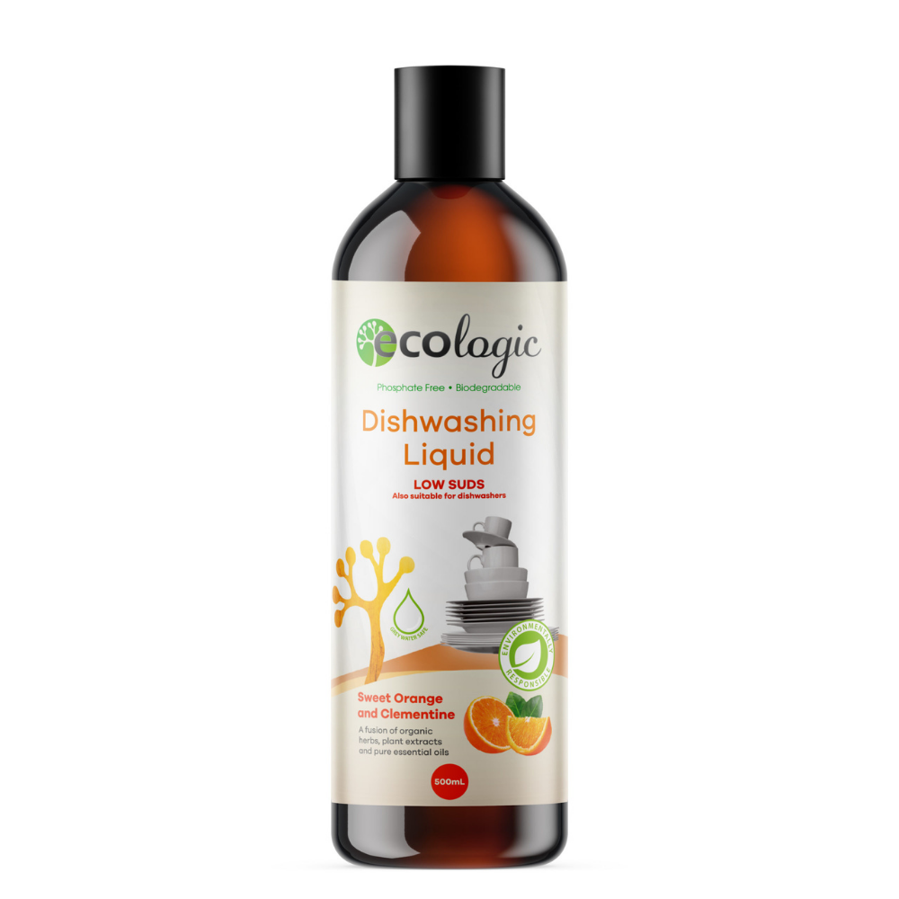 ECOLogic Dishwashing Liquid with Sweet Orange & Clementine, 500ml