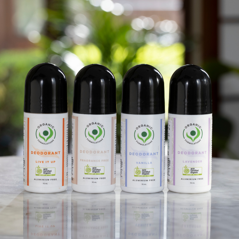 Organic Formulations Live It Up natural deodorant 70ml